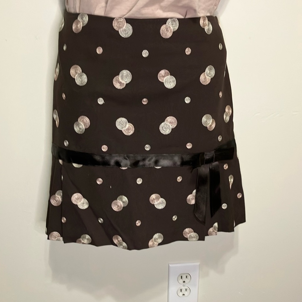 Polka Dot Brown Skirt